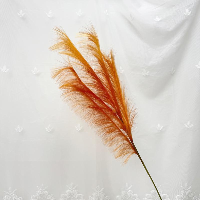 

4pcs Artificial Colored Reed Hair Plastic Plant Fake Flower Restaurant Decoration Simulation Reeds Branch Table Decorative захід