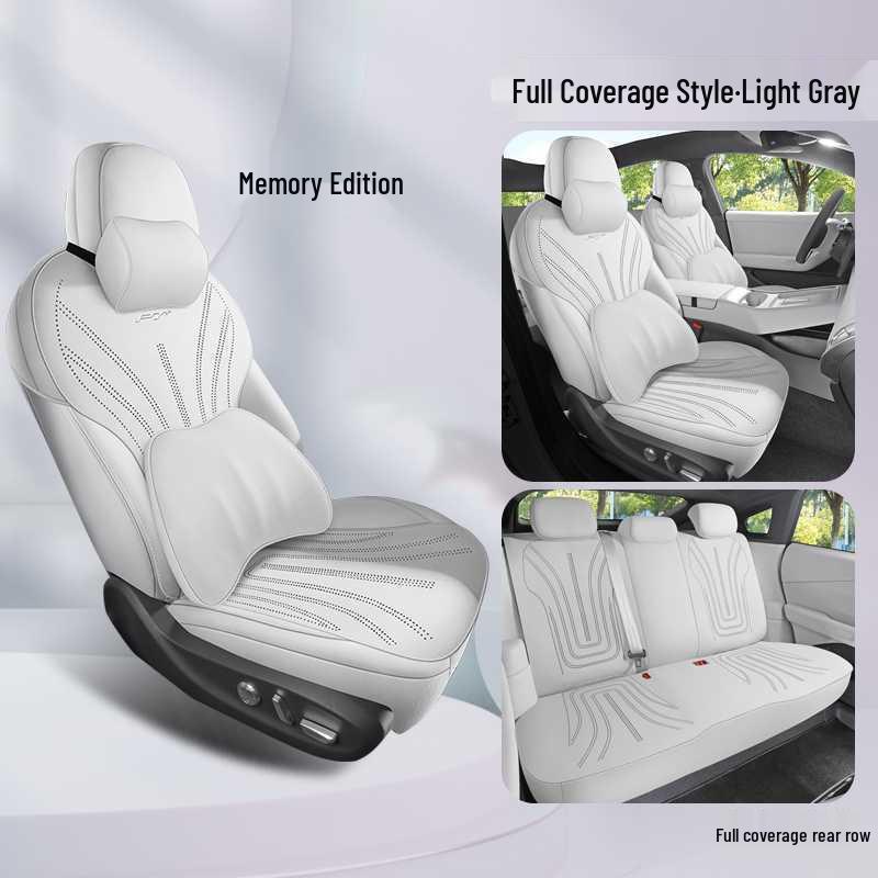 XPeng P7+ Breathable Suede Car Seat Cushions, Semi-Enclosed, All-Season