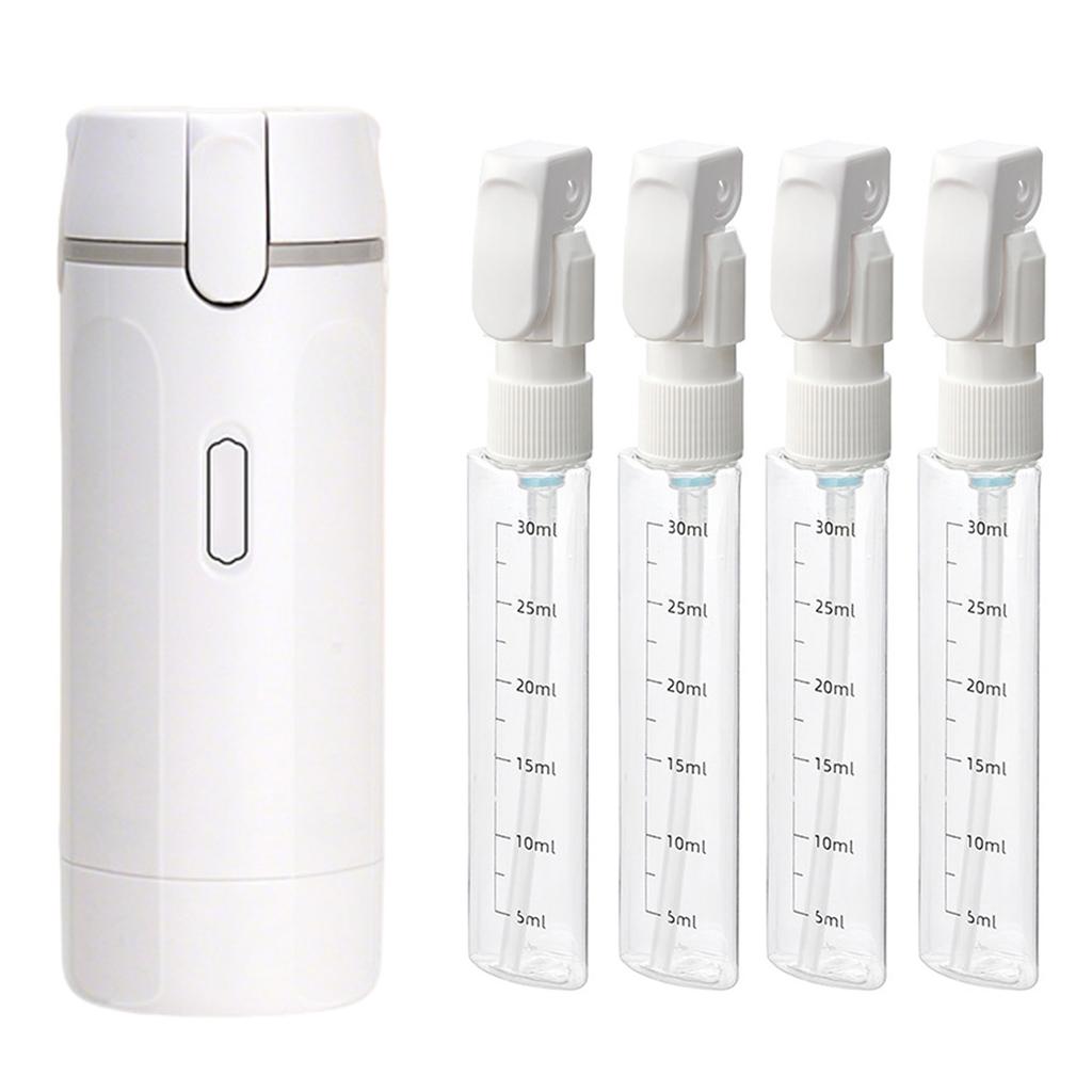 4 v 1 cestovní lahvičky, Znovu plnitelná cestovní nádoba se 4 dávkovači tekutin, Pro toaletní potřeby Šampon Mléko Gel Sprchový gel Make-up