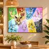 5D Diamond Painting Eevee Evolutions DIY Full Drill Diamond Art Kit Home Decoration