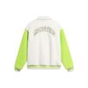 Li Ning Disney Collaboration Series Monsters University Color Block Loose Short Cotton Jacket Women Jacket Off-White AJMT084-2