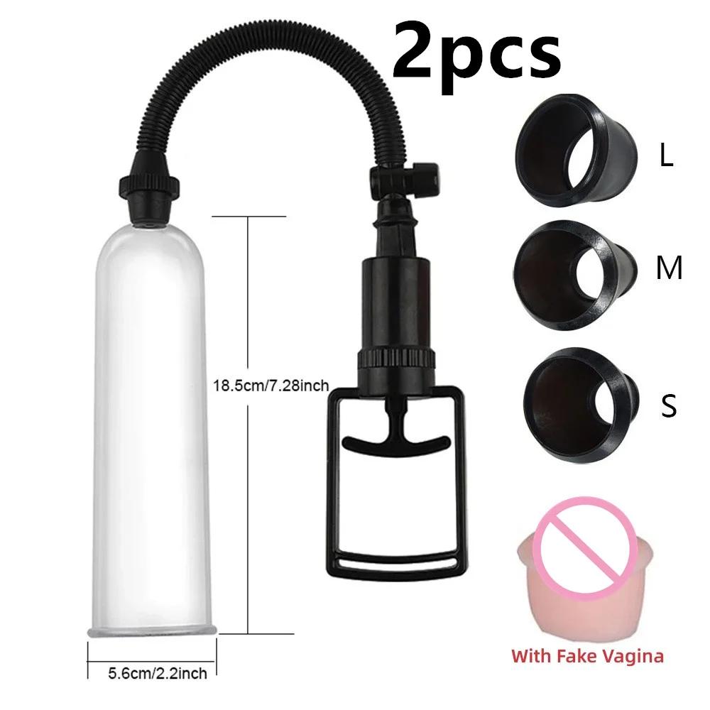 Penis Enlargement Vacuum Pump Sex Toys for Men Penis Pump for Penis Enhancement Male Masturbator Toy Adults Penis Extender Tools