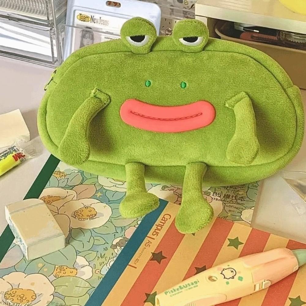 Large Capacity Stationery Pouch Desktop Organizer Pencil Cases Kawaii Pencil Bag  Student