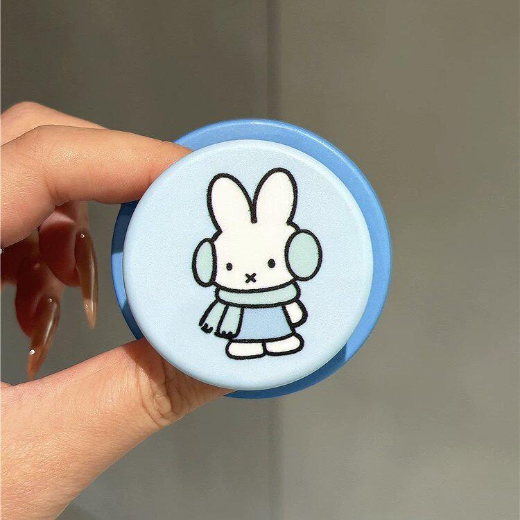 Cartoon Penguin & Rabbit Magsafe Magnetic Phone Holder, Retractable & Foldable with Air Cushion
