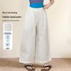 Sommer-Polka-Dot-Hose mit hohem Bund und weitem Bein für Mädchen, lässig