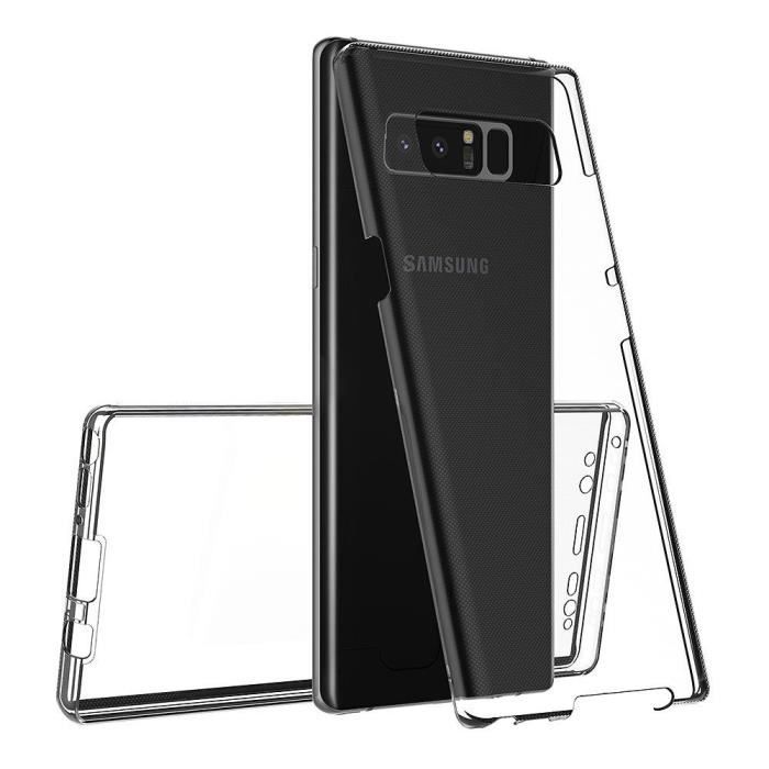 Coque Silicone Gel - Samsung - Galaxy Note 8 - Protection intégrale - Ultra mince - Transparent