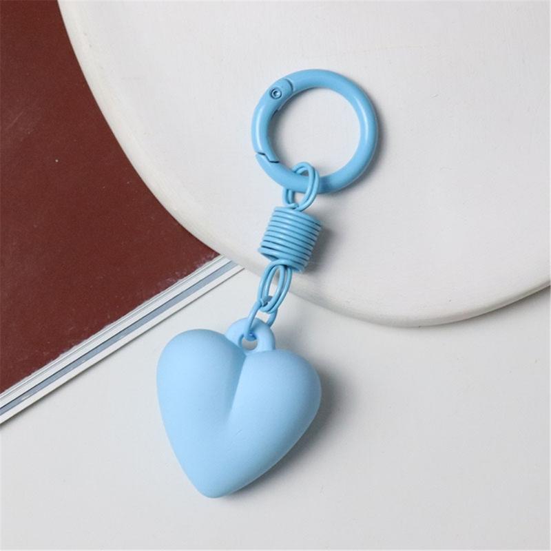 Korean Styles Keychain Pendant Car Key Chains Creative Keyring Bag Charm Handbag Charm Lovely Heart Keyholders