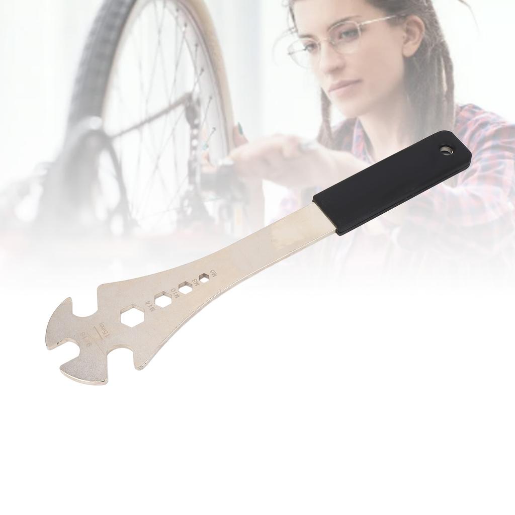 Cycle Pedal Wrench Mountain Road Cycling Universal Extra Long Handle Multifunctional Removal Tool 15mm