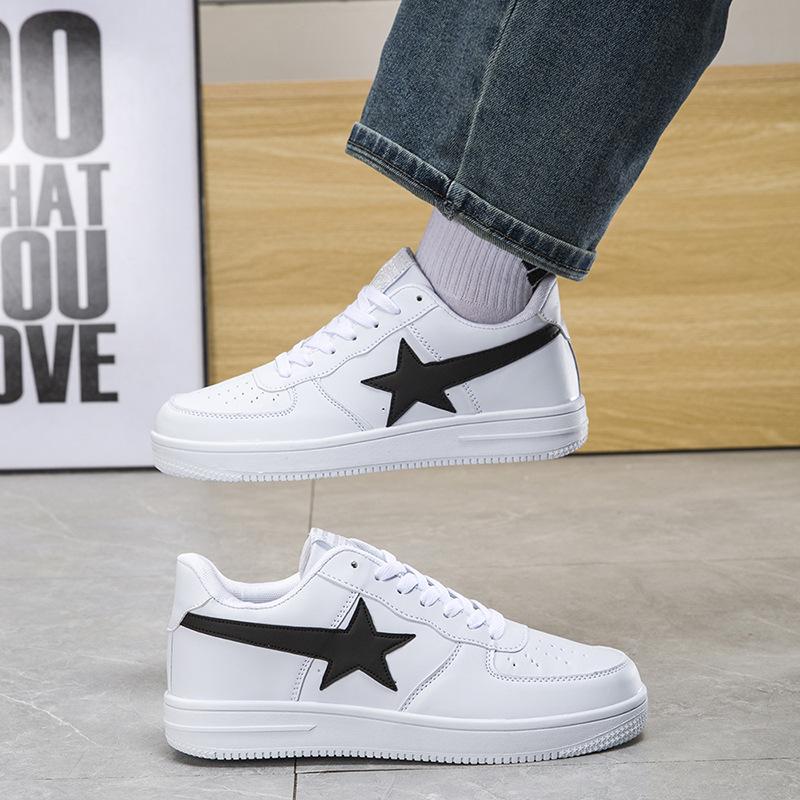 Men's and women's little white shoes fashion trend couple board shoes comfortable and lightweight student sports shoes