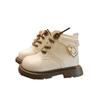 Fleece-Lined Leather Winter Martin Boots for Toddlers (0-3 Years)