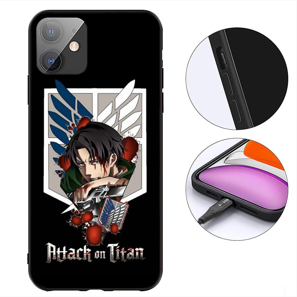 Levi Eren Jaeger Attack On Titan Phone Case for Samsung Galaxy A04 J7 J5 J2 Prime J8 A01 A02 A03  A42 M06 M16 M56 M23 G57 Cover