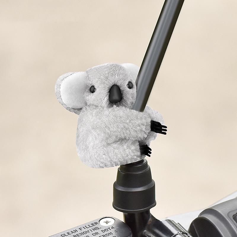 

Милая плюшевая кукла коала, украшение для салона автомобиля, зеркало заднего вида, экран управления, декор, солнцезащитный козырек, зажим для карт, подарочные автомобильные аксессуары серый