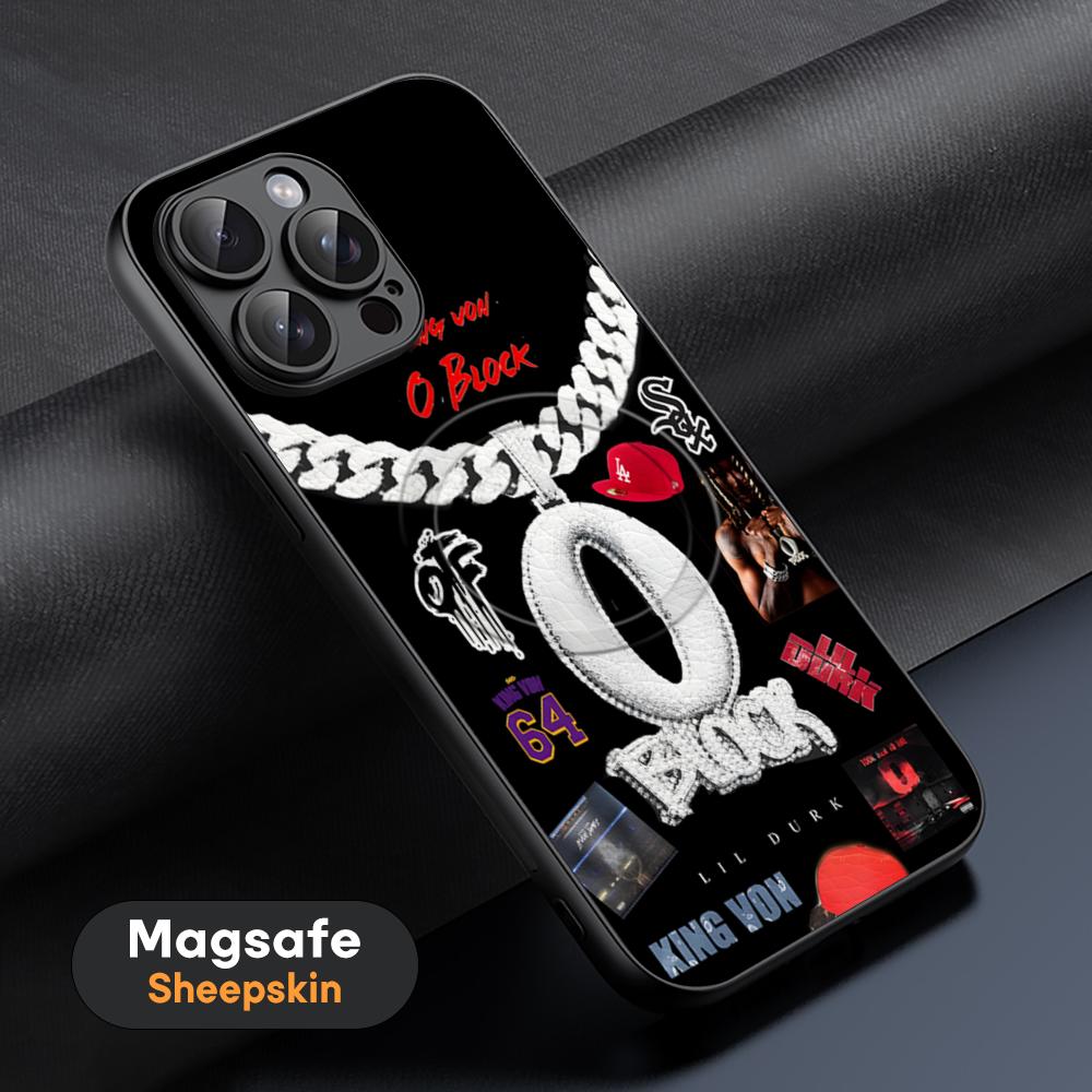 Singer King V-vons Hot Cool Phone Case For iPhone 17 16 15 14 13 12 11 Plus Pro Max High-end Luxury Magsafe Sheepskin