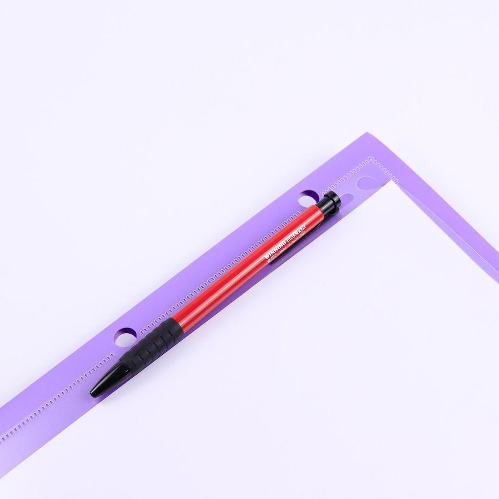 A4 Spot Stock Four-Bag Clip Folder with Transparent Insert Pocket and Double-Bag Three-Hole Design.
