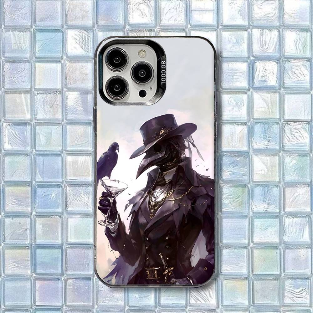 

Plague Doctor Phone Case For iPhone 17,16,15,14,13,12,11,Air,X,XR,Pro,Max,Plus Shockproof Matte Cover iPhone11PRO
