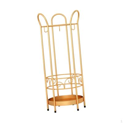 Iron Round Umbrella Stand Rack Organizer Multi Purpose Free Standing Holder for Hotel