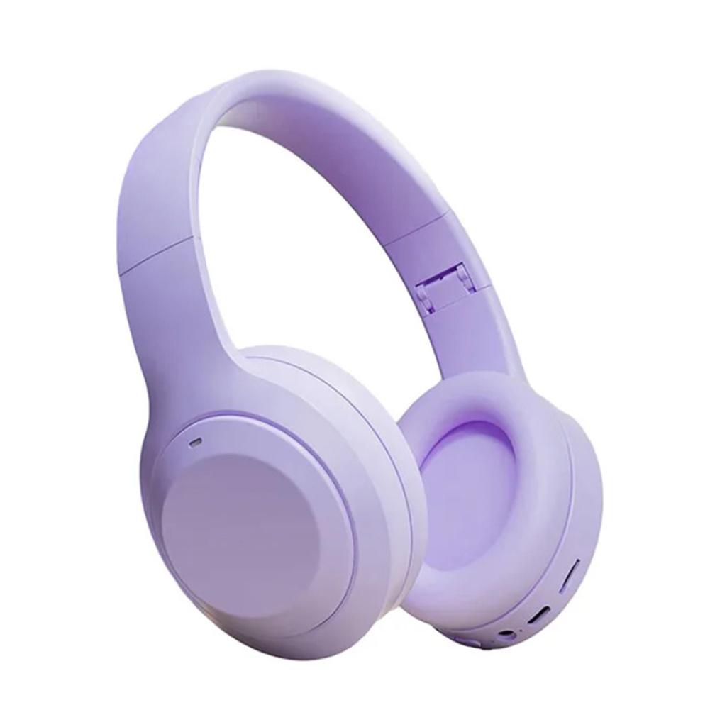 

Беспроводные наушники-вкладыши V5.3, игровые наушники с функцией громкой связи, складная гарнитура, совместимая с телефонами iOS и Android фиолетовый