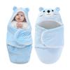 Baby Plush Hooded Sleeping Bag, 62cm, Suitable for Babies 0-3 Months (1)