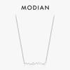 MODIAN Klassisches Design 925 Silber Buchstaben Mama Anhänger Halskette Für Frauen Mama Mama Muttertag Geburtstag Weihnachtsgeschenk