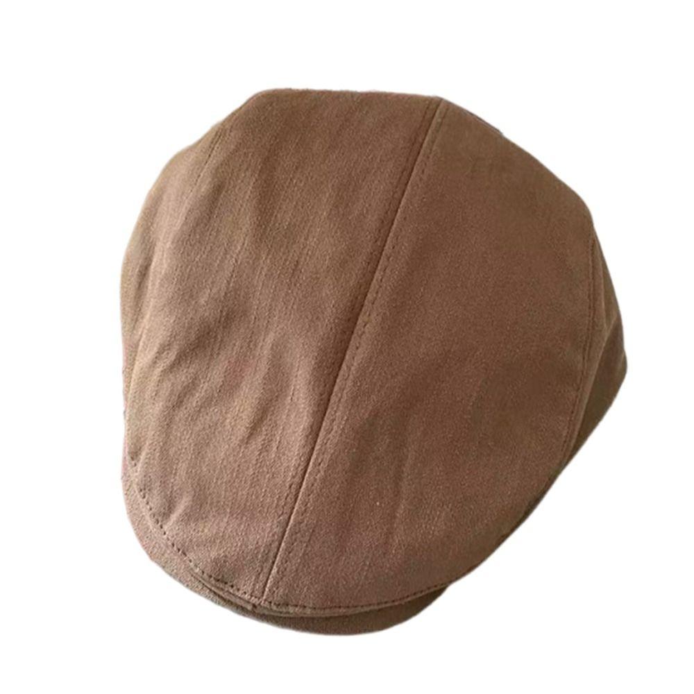 Fashion Soft Beret Hat British Style Retro Newsboy Hat Peaked Hat Adjustable Leisure Visor Cap Men Women