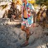 2021 2Pcs/Set Fashion Hawaiian Print Short Sleeve Shirt Set Men's Beach Coconut Print Shorts Men's Daily Beach Shirt Set Two-piece S-3XL