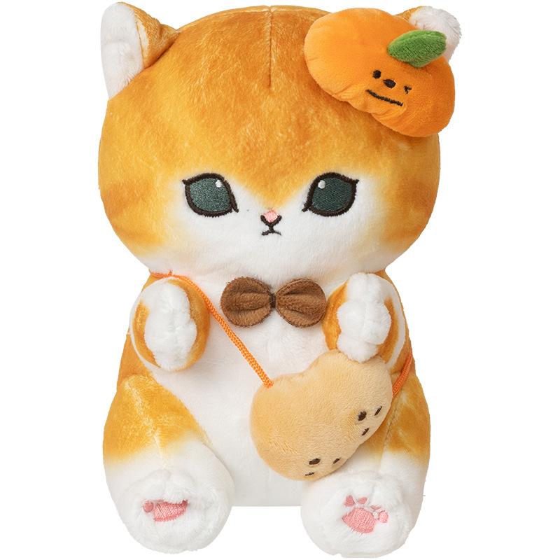 

Cat Persimmon Mofusand Peanut Plush Toys Pendant Animal Holiday Gifts Dolls Peanut Bag,20cm