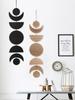 Mondphasen Wandbehang Holz Wanddeko Boho Heimdekoration Wohnzimmer Anhänger Holzkunst Hängende Ornamente für Ramadan Geschenk