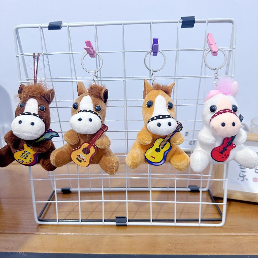 Mini Plush Toy Claw Machine Keychain Charms