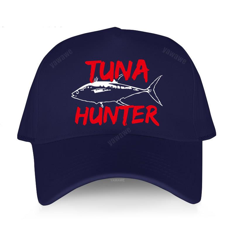 Schwarze, lässige, bedruckte Fischkappen für Jungen, Tuna Hunter, Sporter, Fisher, Unisex-Snapback-Hüte mit Modedruck