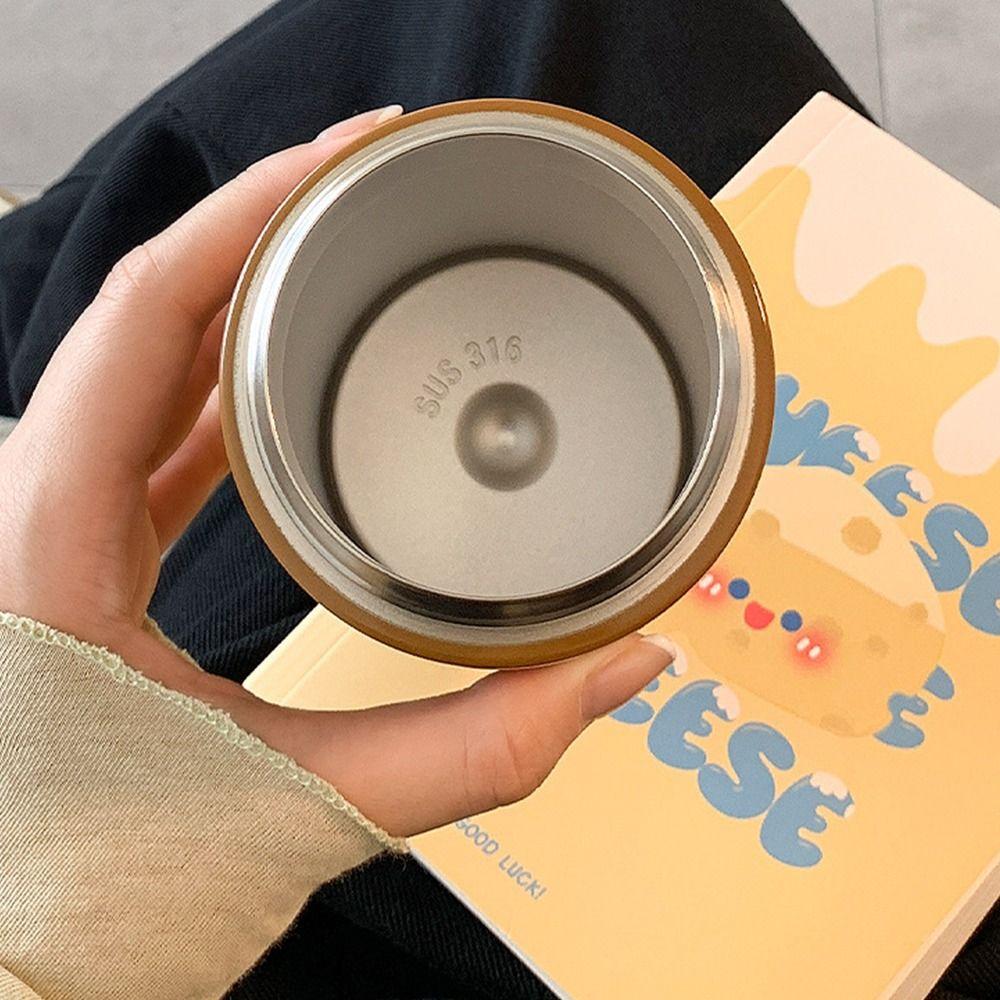 640/600/550ML Large Capacity Vacuum Flasks Capybara Thermal Mug Water Bottle  for Boys and Girls