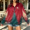 Women's Printed Half-Zip Sweatshirt Lightweight Casual Pullover for Everyday Wear