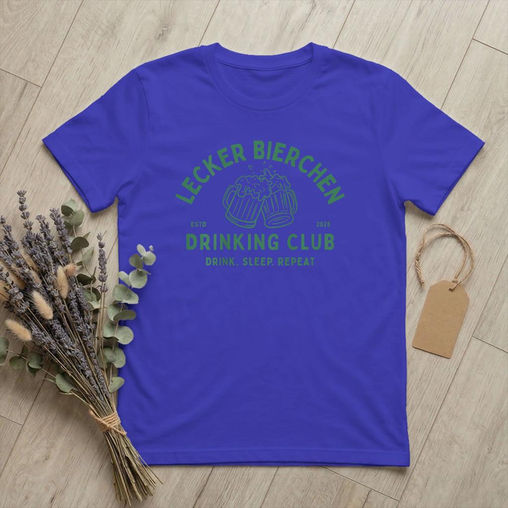 Unisexs Lecker Bierchen Club Bier T-Shirt Malle Daydrinking 100% Baumwolle Merch Großartiges Kurzarm Rundhals T-Shirt TShirt