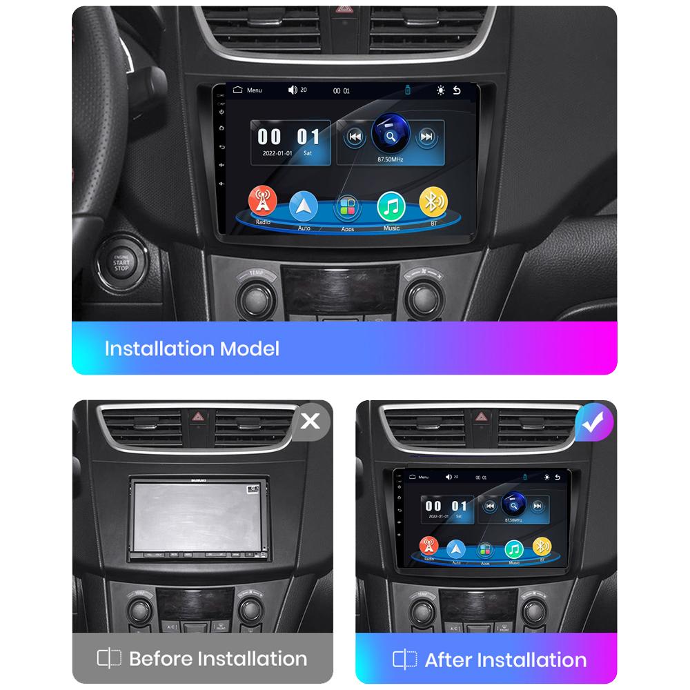 Icreative Car Radio Multimedia MP5 Player Head Unit Stereo BT For Suzuki Swift 2011-2016