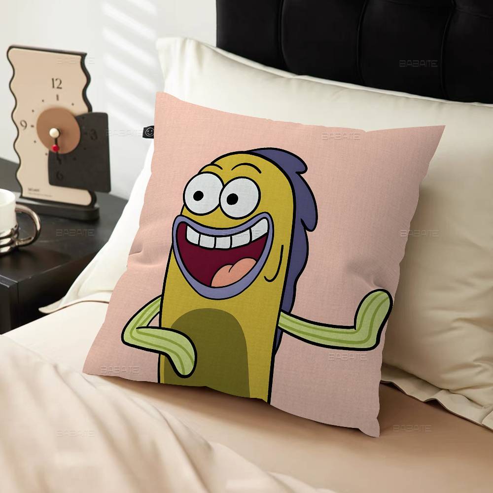 Bikini Bottom Characters Humorous Cushion Cover Pillowcase Upholstery Sofa Throw Pillow Home Decor Pillowcas