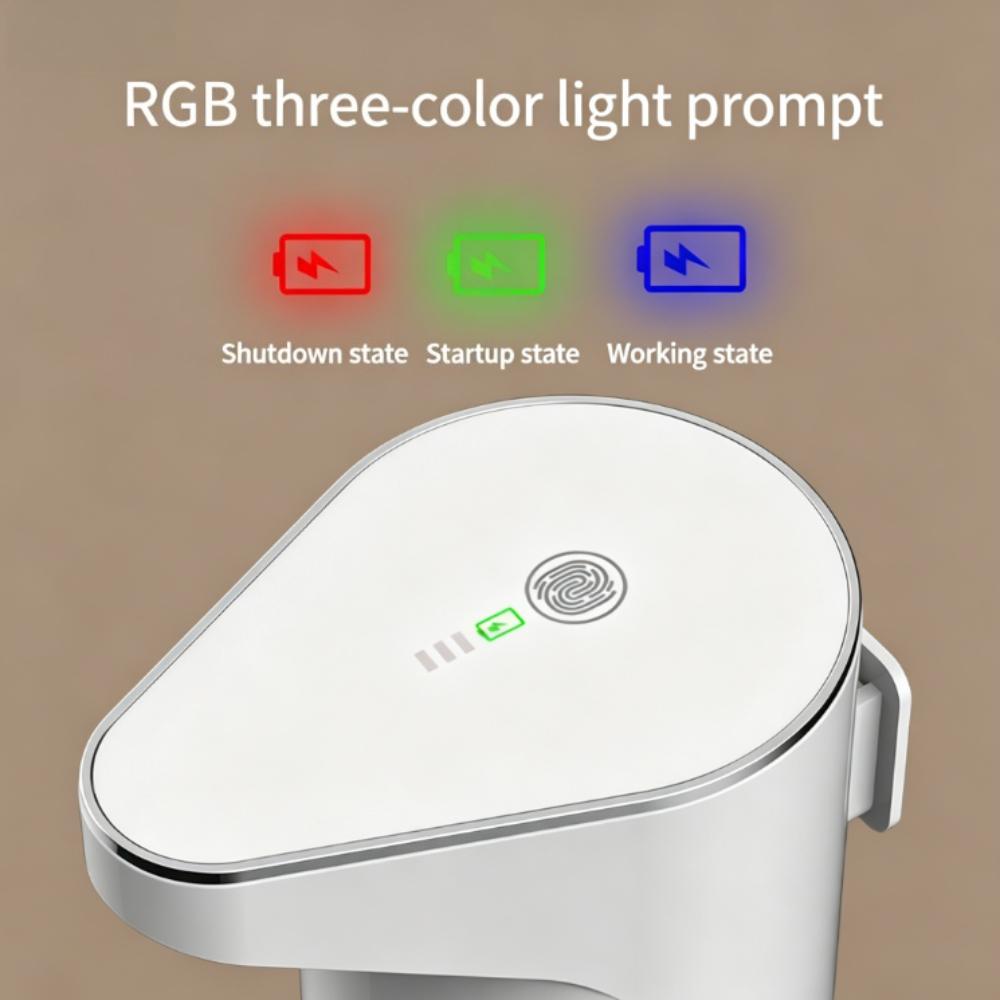 Intelligent Sensor Multi-Speed Contact-Free Wall-Mounted Vertical Hand Sanitizer Bubble Machine Rechargeable Soap Dispenser
