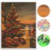 Christmas Diamond Painting Kit Santa Claus Snowman Christmas Tree Gift Handmade Home Entertainment Decorative Painting