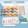 Wooden Stringing Toy, Montessori Educational Toy, Shape Matching Puzzle, Rod Threading Game, Finger Training, Shape Recognition, Colorful Geometric