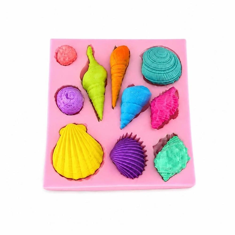 Easy Cleaning Conch Shell Fondant Mold  Cake Decorating Chocolate Making