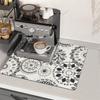 Tappetino da Tavolo da Cucina Tappetino da Caffè Tappetino Assorbente Cucina Bagno Lavanderia Fango Diatomaceo Lavabile Antiscivolo TAPPETINO