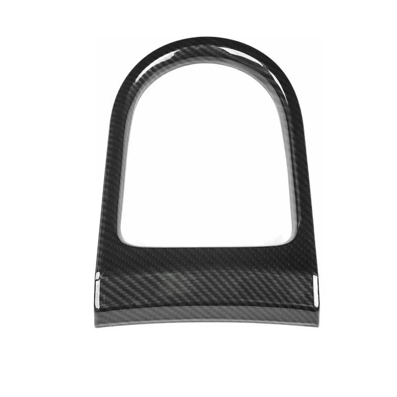 For Ford Mustang 2015 2016 2017 2018   Carbon Fiber ABS Car Interior Center Gear Shift Box Panel Cover Trim Decor Style