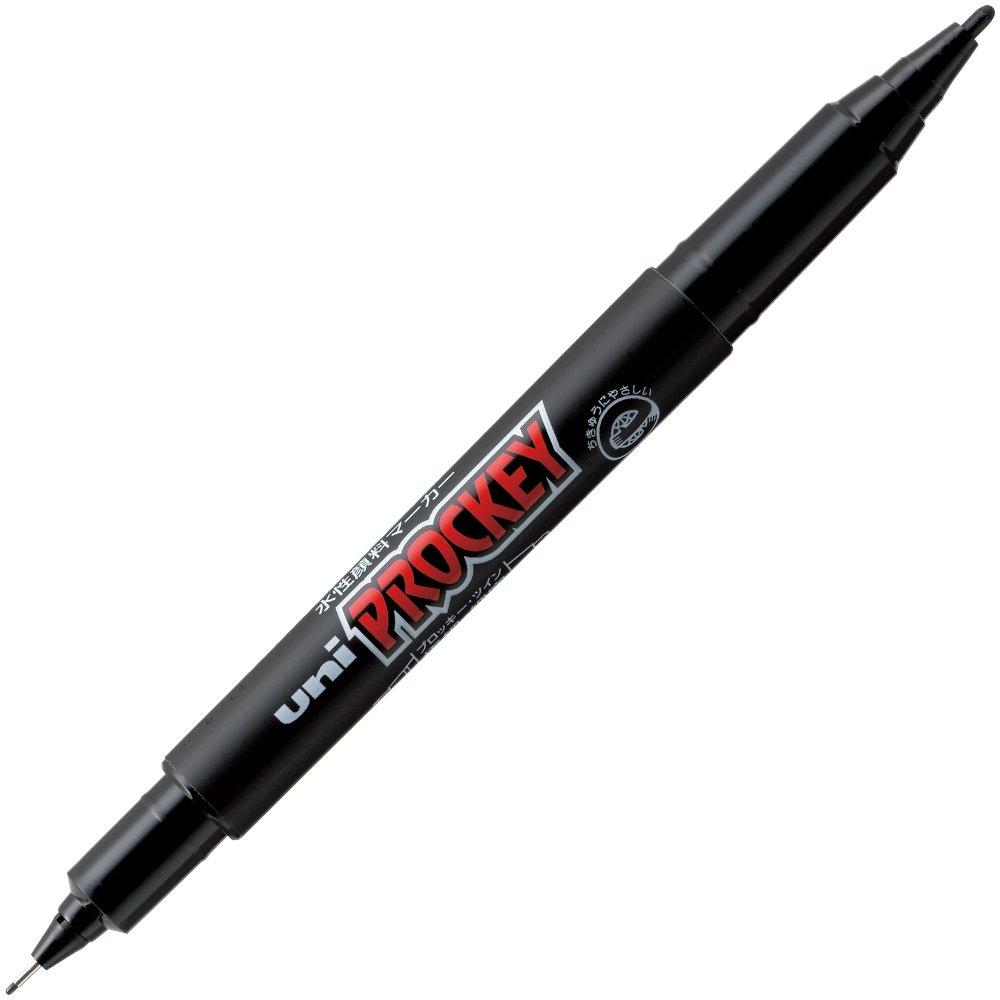 

Mitsubishi Pencil Pen Prockie Twin Extra Fine Black 10 Pieces Water-based PM120T.24