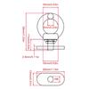 4Pcs Stainless Steel Kayak Track Mount Screw Kayak Track Mount Nut Tie Down Eyelet Rail Mount Screw Accessories