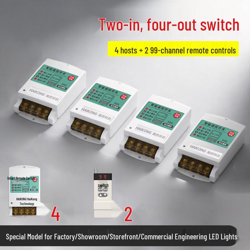 Seagull High Power 220V Wireless Remote Light Switch & Controller