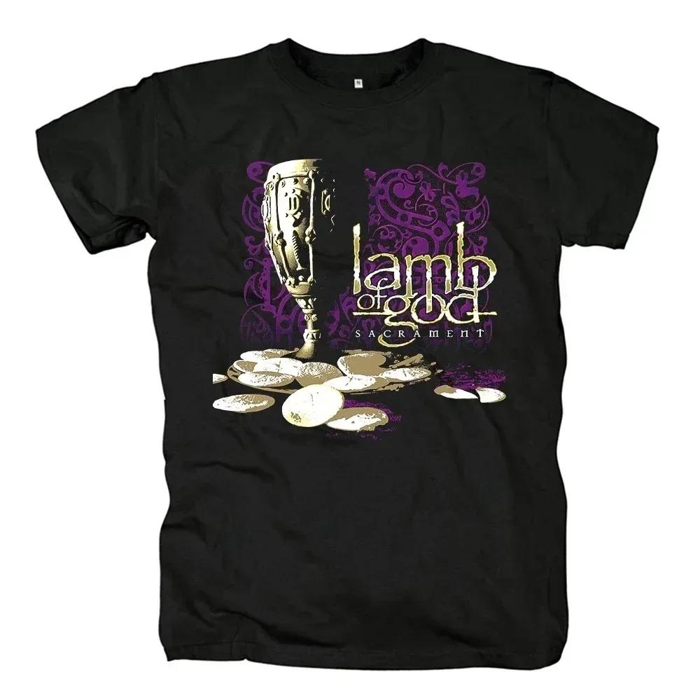 Lamb of God Heavy Mental Band T-shirts Men Women Cotton Tshirt Summer Short Sleeve Graphic Tee-shirt Harajuku Streetwear T Shirt
