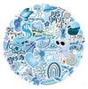 60 Ocean Blue Cartoon Graffiti Stickers - Waterproof DIY Decor for Cups & Notebooks