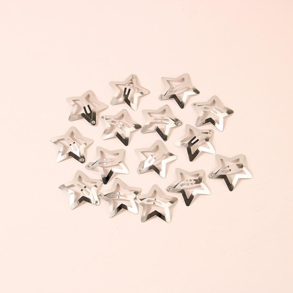 20pcs Pentagram Bb Hair Clip, Sweet And Cool Spicy Girl Bangs Clip, Star Hair Clip, Hair Accessory Side Edge Clip