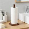 1pcs Wooden Home Paper Towel Holder Kitchen Vertical Tissue Rack Desktop Roll Paper Storage Stand for Home Kitchen Dining Table