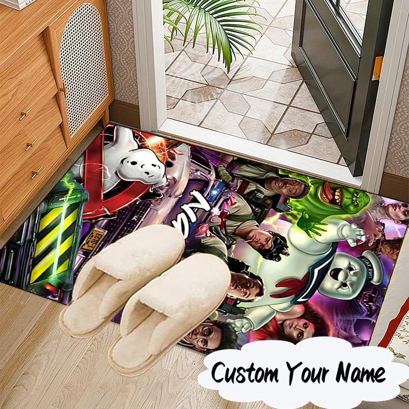 Custom Name Ghost-busters Logo Carpet, Chair Rug,Area Rug for Office Bedroom living rooms bedroom, Doormat decor Christmas fan gifts