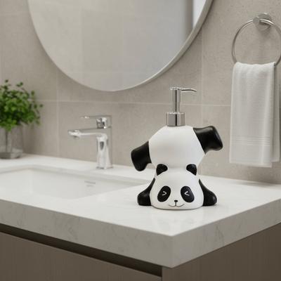Cute Panda Soap Dispenser Decorative Press Bottle Cartoon Hand Sanitizer Bottle Animal Container Shampoo Soap Dispenser