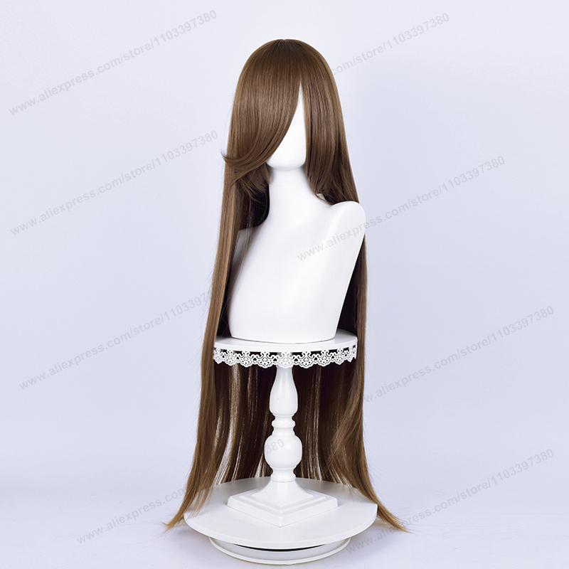Anime 100Cm Long Staight Cosplay Synthetic Wig Black White Red Pink Brown Gold Blue Women Heat Resistant Hair High Quality Wigs